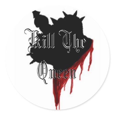 Distressed Round Stickers - Customized by killthequeenband