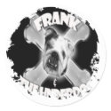 Distressed Round Stickers - Customized by foreigndog Distressed Round Stickers - Customized