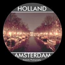 Distressed Round Stickers - WELCOME TO HOLLAND 