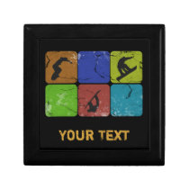 Distressed Snowboarder keepsake gift box gift boxes