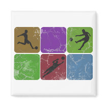Distressed Soccer Magnet magnets