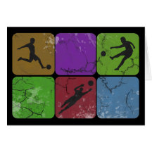 Distressed Soccer Note cards