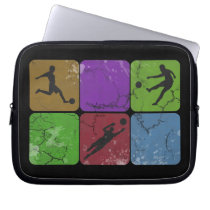 Distressed Soccer Player laptop sleeve laptop sleeves