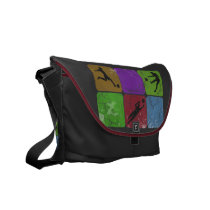 Distressed Soccer Player Messenger Bag messenger bags