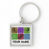 Distressed Soccer Premium Keychain keychains