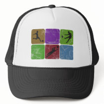 Distressed Soccer Trucker hat hats