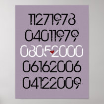 Distressed Special Dates Poster
