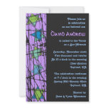 Distressed Stars Bar Bat Mitzvah Invitation