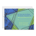 Distressed Stars Bar Bat Mitzvah Invitation Reply
