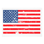 Distressed style USA flag Party Invite