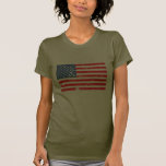 Distressed style USA flag T-shirts