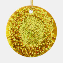 distressed sunflowers christmas tree ornaments