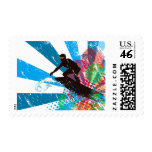 Distressed Surfer Paradise Postage