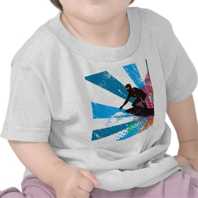 Distressed Surfer Paradise Tee Shirts by LittleMilkyShop