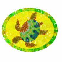 Distressed Turtle 2-Sided Kids' Dark Shirts