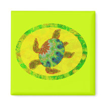 Distressed Turtle Magnets
