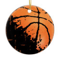 Distressed Urban Basketball Ornament