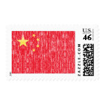 Distressesd China Flag Postage