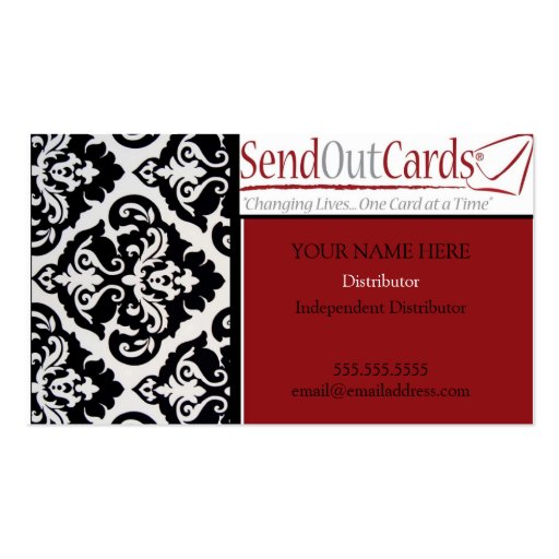 Distributor Business Card Template (front side)