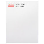 DISTRICT OF COLUMBIA CUSTOMIZED LETTERHEAD