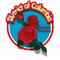 District of Columbia roses shirt F/B