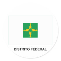 Distrito Federal, Brazil Flag stickers