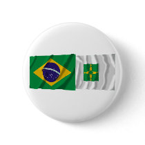 Distrito Federal & Brazil Waving Flags Pin