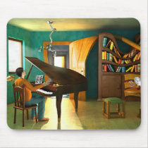 Disturbing the Pianist Mouse Pad