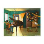 Disturbing the Pianist Postcard