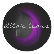 dita's tears (tear drop) sticker