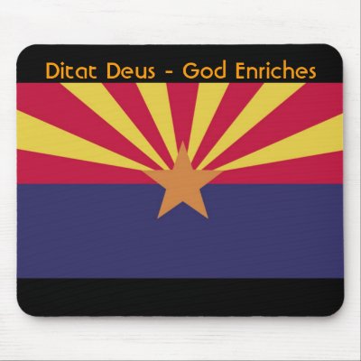 Ditat Deus - God Enriches Mouse Pad by moxieann
