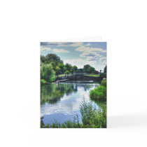 Ditchford Lock (England) note card cards