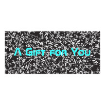 Ditsy1 gift certificate template custom rack cards