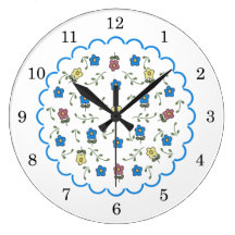 Ditsy Floral Wall Clock
