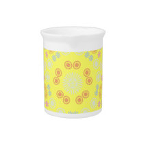 Ditsy Little Multicolored Floral Pattern Beverage Pitchers