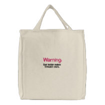 Ditty Bag_Funny Girlz_Warning: embroidered bags by FUNauticals Ditty Bag_Funny Girlz_Warning: embroidered bags