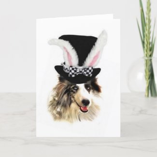 Ditzy
                                                Dogs~Original Notecard~Border Collie~Easter