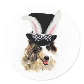 Ditzy
                                                Dogs~Original Sticker~Border Collie~Easter