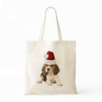 Ditzy Dogs~Original Tote~Beagle~Christmas Canvas Bag