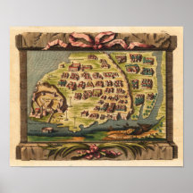 Diu in Arabia Bellin 1749 Reproduction Posters