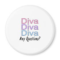 Diva Any Questions magnets