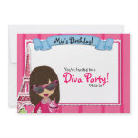 Diva Birthday Invitations