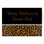 Diva Birthday Leopard Birthday Card