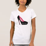 Diva Black heels Womens T-shirts