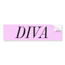 DIVA bumper stickers by trinketfactory DIVA bumper stickers
