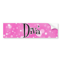 Diva bumper sticker
