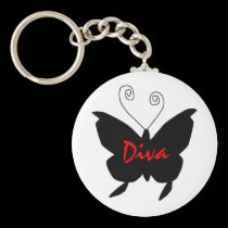 Diva Butterfly keychains