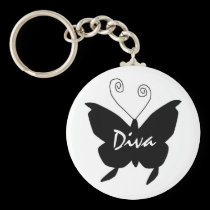 Diva Butterfly keychains