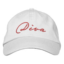 DIVA cap embroidered hats by LadyDenise DIVA cap embroidered hats