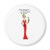 Diva: Champagne "How Classy People Get Wasted" Magnet